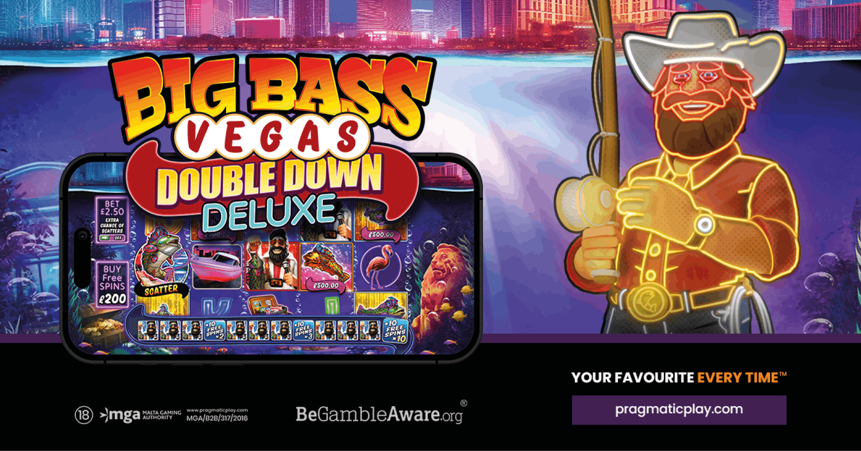 Big Bass Vegas — Hero-Banner auf StoneVegas Casino